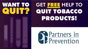 Partners in Prevention Want to Quit Brochure - Get Free Help to Quit Tobacco Products
